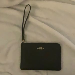 Black coach wristlet